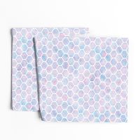 Bold Ogee Pattern in Cotton Candy Watercolor