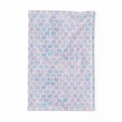 Bold Ogee Pattern in Cotton Candy Watercolor