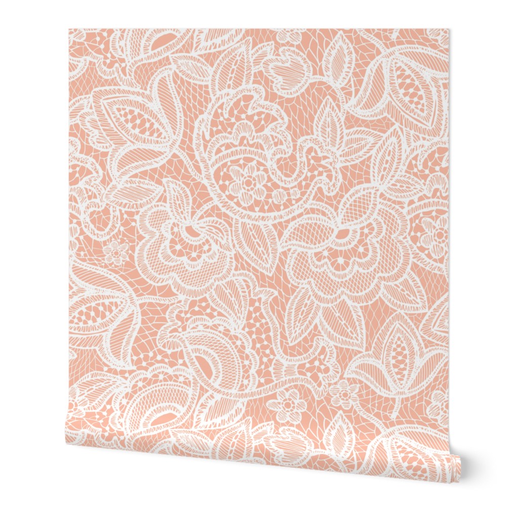 Blush Sprigs and Blooms Coordinate Lace 4