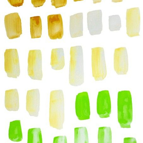 Gold + Green Watercolor Mosaic