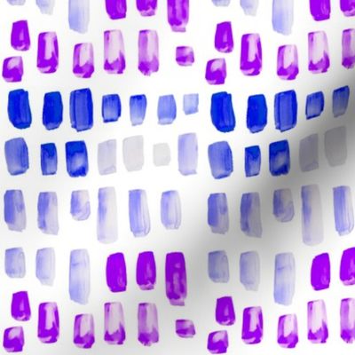 Blue + Purple Watercolor Mosaic // Small