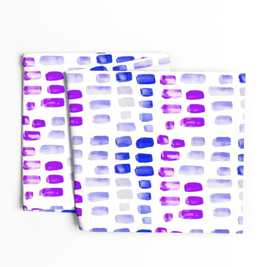 Blue + Purple Watercolor Mosaic