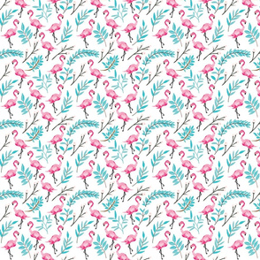 Pink Flamingos in Shade // Small