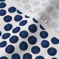 Indigo Watercolor Dots // Small