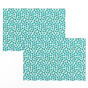 Aquamarine Watercolor Dots // Small