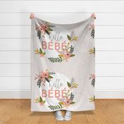 Coral Sprigs and Blooms Bébé Blanket