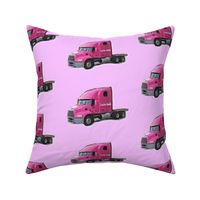 Pink truck 