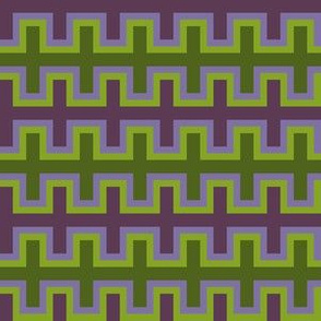 Purple and Green Southwest Blanket Weave