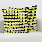 Black and Yellow Southwest Basket Weave