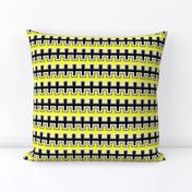 Black and Yellow Southwest Basket Weave