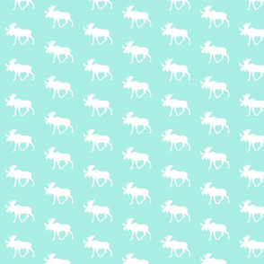 Moose (small scale) // Glacier Woods (misty teal)