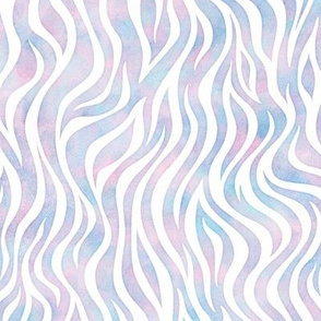 Zebra Animal Print in Cotton Candy Watercolor