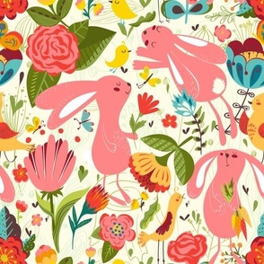 Spring_rabbits_milk_seamless_pattern