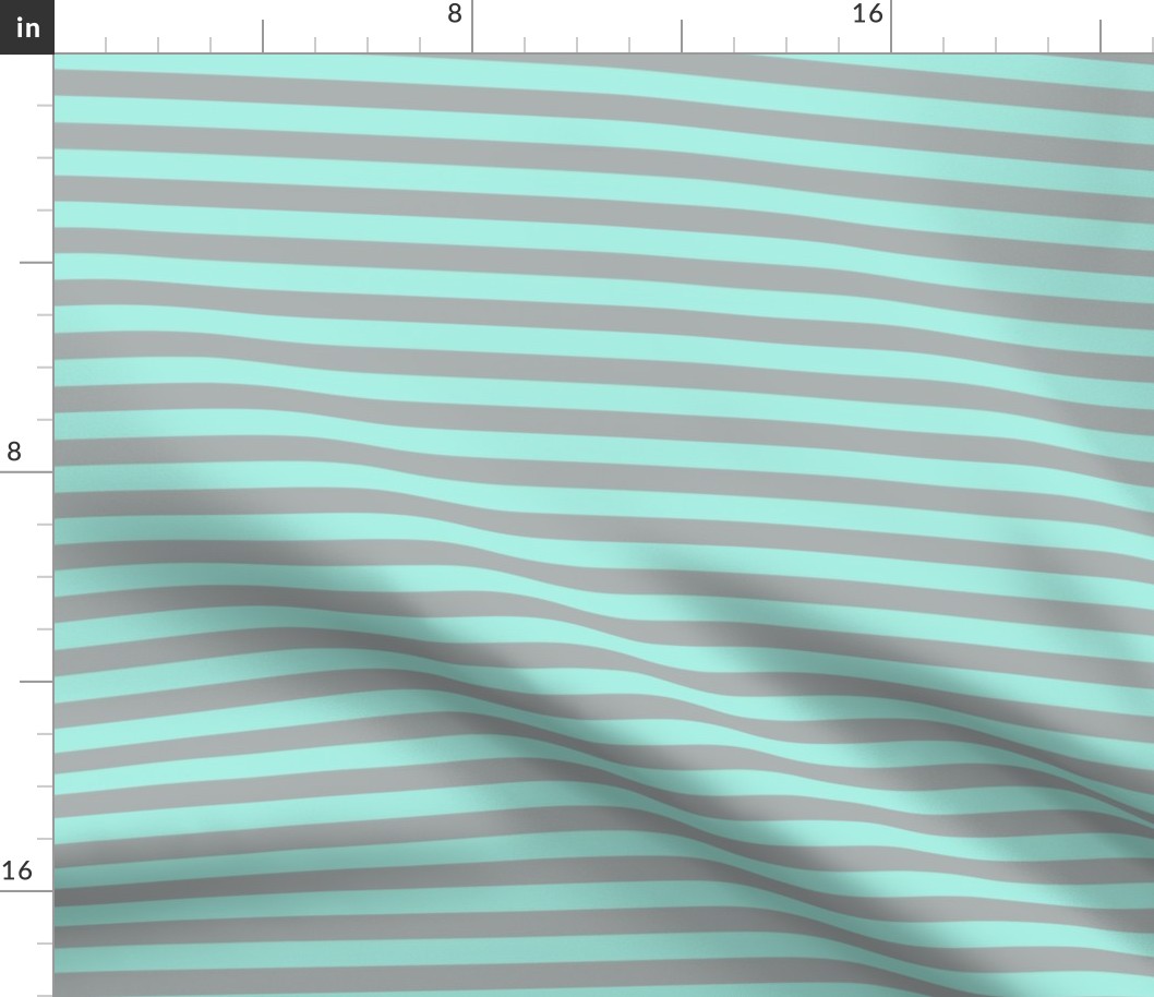 Stripes (Misty Teal and Grey)  // Glacier Woods 