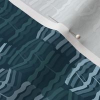 15-08G Abstract Ocean Waves || Nautical Blue Gray grey Teal Bird Feather_Miss Chiff Designs