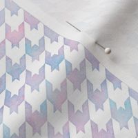 Houndstooth Pattern in Cotton Candy Watercolor