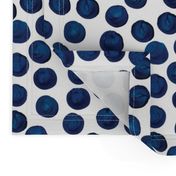 Indigo Watercolor Dots