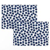 Indigo Watercolor Dots