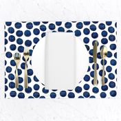 Indigo Watercolor Dots