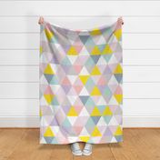 pastel triangle wholecloth