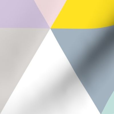 pastel triangle wholecloth