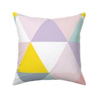 pastel triangle wholecloth