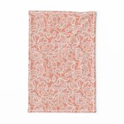 Coral Sprigs and Blooms Coordinate Lace 3