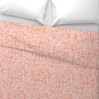 Coral Sprigs and Blooms Coordinate Lace 3