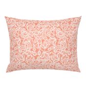 Coral Sprigs and Blooms Coordinate Lace 3