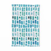 Aquamarine Watercolor Mosaic