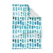 Aquamarine Watercolor Mosaic