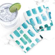 Aquamarine Watercolor Mosaic