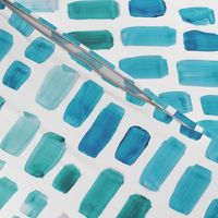 Aquamarine Watercolor Mosaic