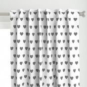 Black Diagonal Stripes Hearts