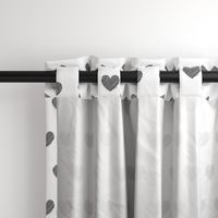 Black Diagonal Stripes Hearts