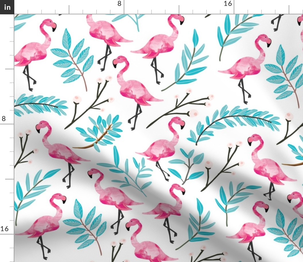 Pink Flamingos in Shade