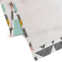 blush puzzle wholecloth // diagonal stripe