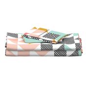 blush puzzle wholecloth // diagonal stripe