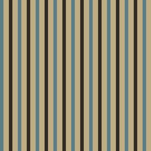 Brown and blue stripes