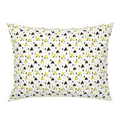 Teepee tent arrows and cactus garden cool kids geometric scandinavian style print gender neutral yellow XS