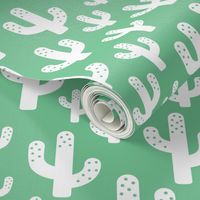 Cactus garden cool trendy summer design for kids in green XS