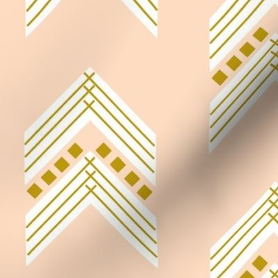 Blush Gold Chevron