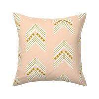 Blush Gold Chevron