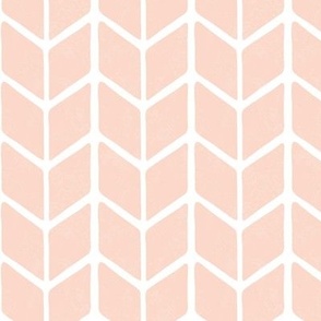 chevron book - shell pink