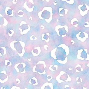 Leopard Animal Print in Cotton Candy Watercolor