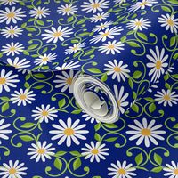 Daisy Square- blue- large