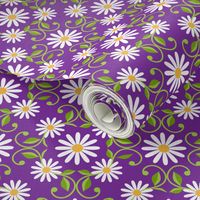 Daisy Square- purple-  large