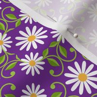 Daisy Square- purple-  large