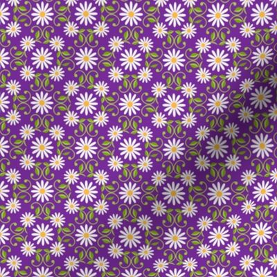 Daisy Square- purple-medium 