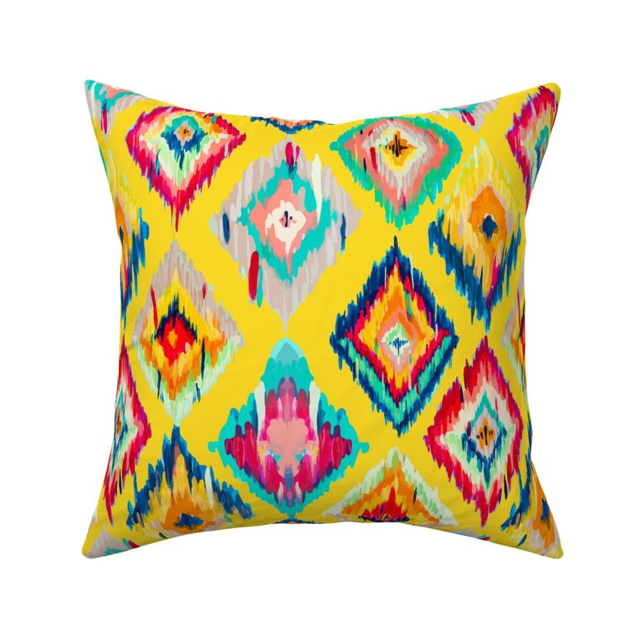 Hand Painted IKAT - yellow